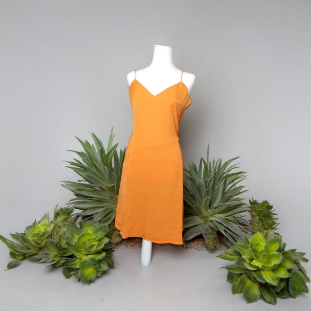NEW Silk Midi, LITA by Ciara SZ S in Amberglow MSPR $248
